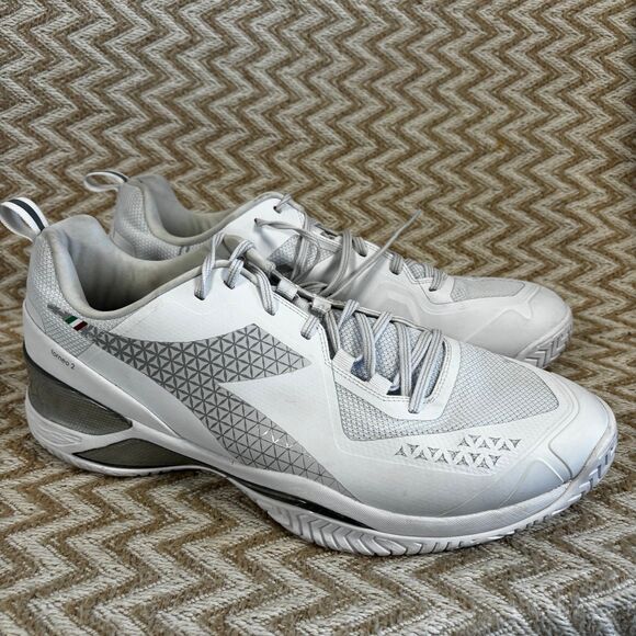 Diadora Men’s Blushield Torneo 2 Tennis Athletic Shoes White Size 13.5 main image 5